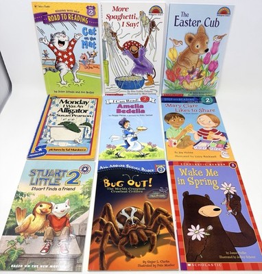Lot of 9 Level 2 Beginning Reader Books Classroom, Homeschool FREE SHIPPING!