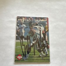 Excalibur Edge 94 Bobby Hebert Autographed Football Trading Card Quarterback #3