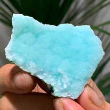 Cristallo di pietra 31G struttura blu naturale,eteropolare di aragonite blu cinese