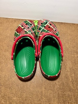 NWT Crocs Baya Holiday Plaid Clog Christmas Sz Men 12 Women  display picture 2
