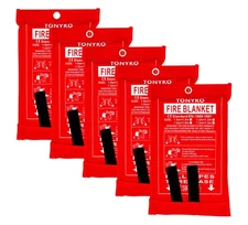 TONYKO Emergency Fire Blankets, Flame Retardant Protection and Heat Insulation