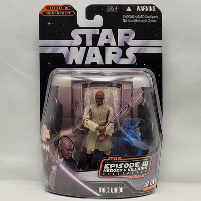 Star Wars Episode III Heroes & Villains Collection Mace Windu 3.75 Action Figure