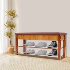 Shoe Rack Bench Shoe Storage Bench Shoe Organizer Bench for Entryway 100x46x30cm