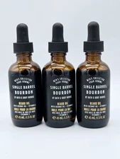 ALL NEW Men's SINGLE BARREL BOURBON Beard Oil 1.5 oz Bath & Body Works Lot Of 3