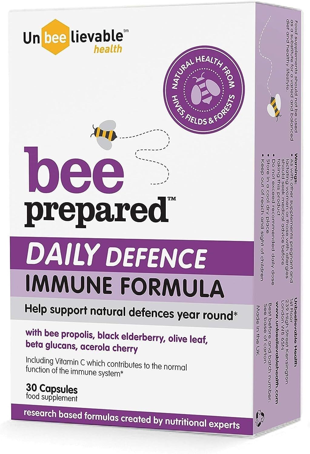 Unbeelievable Health Bee Prepared Daily Defense - Pack Of 30 Capsules - Image 9