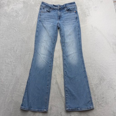 American Eagle Jeans Womens 6 Blue Kick Boot Mid Rise Stretch Denim Pants