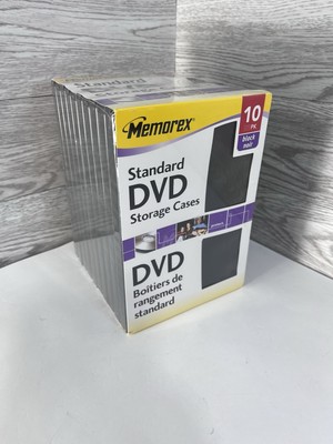 Memorex 10-pk Standard DVD Cases, Black (Cases Only)