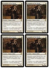 Champion of the Parish x4 4x 2011 Innistrad PLAYSET White Creature MTG NM AZ1