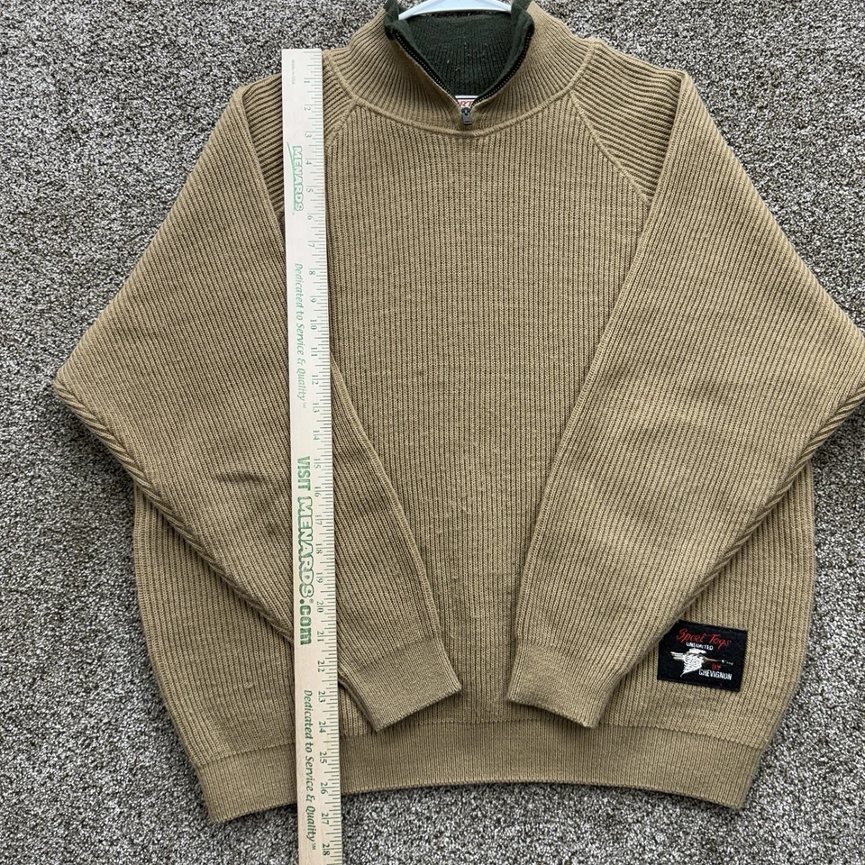 Sport Togs Unlimited Sweatshirt By Chevignon Size XL Tan Brown Outdoor Hunting - Image 2 of 4
