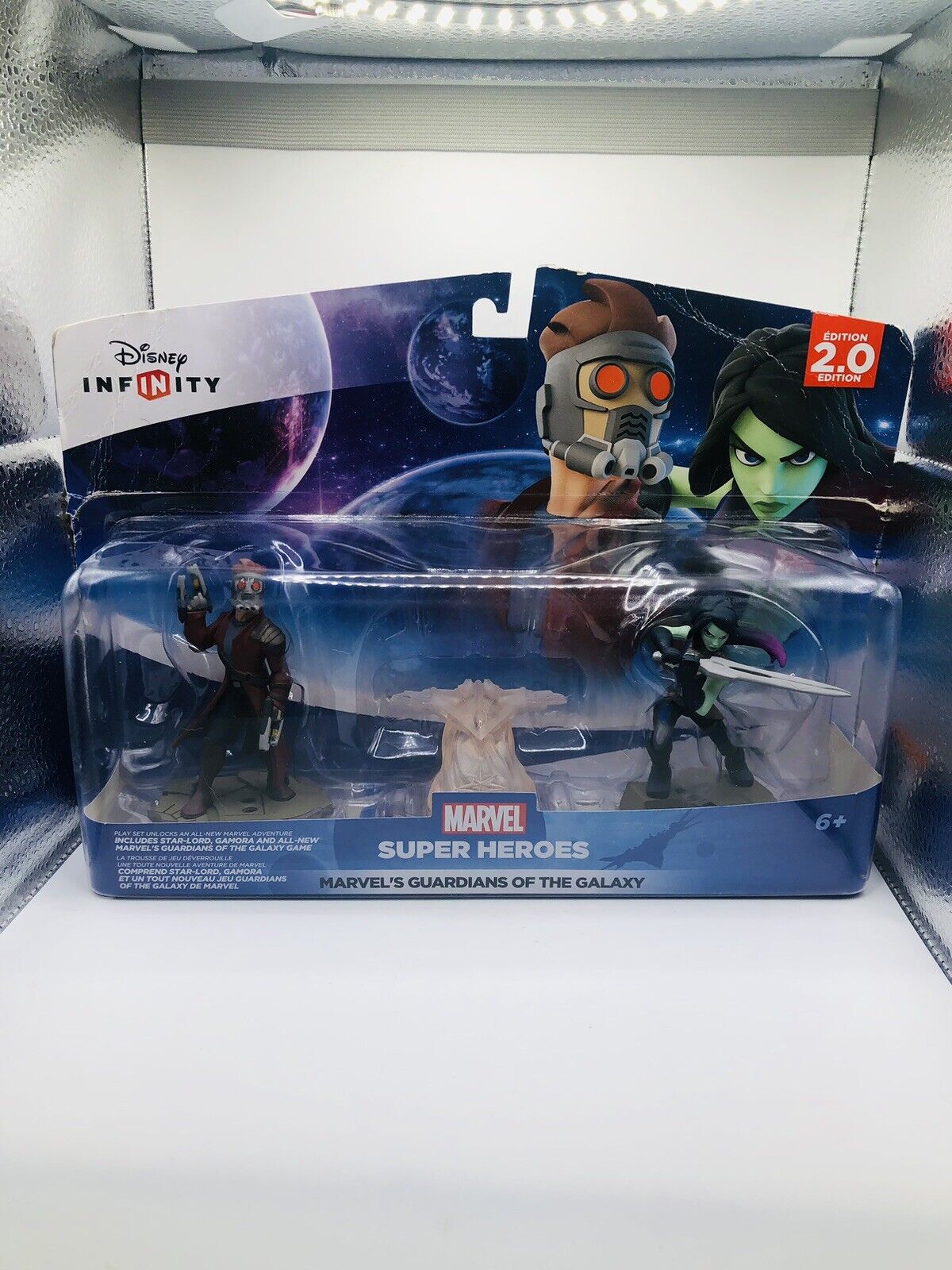 Disney Infinity 2.0 Marvel Guardians Of The Galaxy Star Lord Gamora +  Crystal