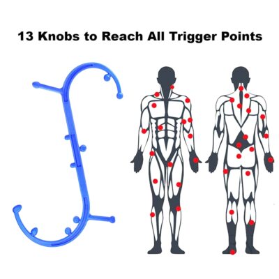1Pcs Trigger Point Massage Tool, Shoulder Neck Back Leg Handheld