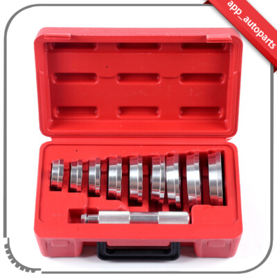 10PCS BEARING RACE AND SEAL INSTALL DRIVER WHEEL AXLE 9 DISCS COLLAR AXLE TOOL