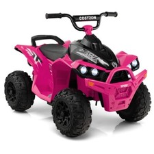 12V Battery Powered Ride on ATV Electric 4-Wheeler Driving Children Car Toy Kids