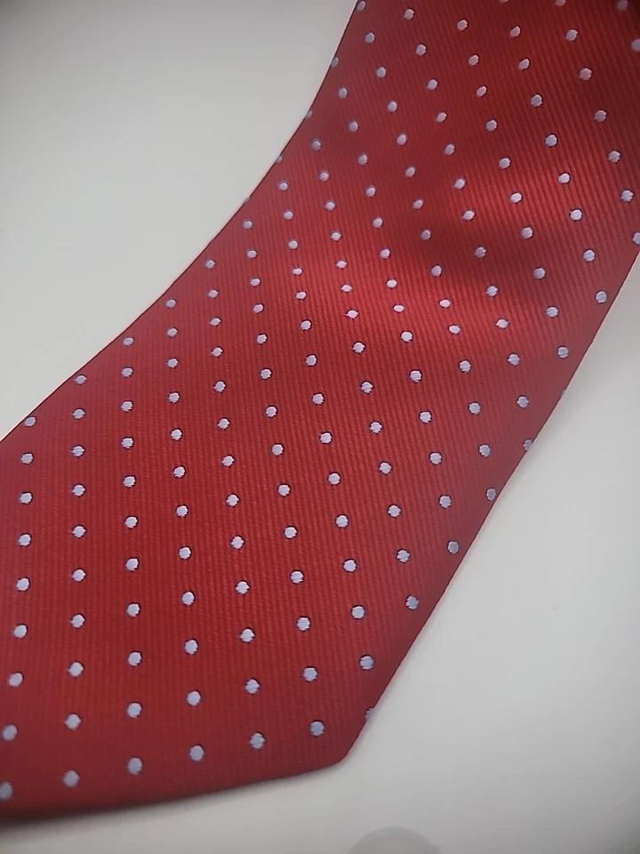 Traje Camisa Guardián de Lunares Rojo Azul Cuello Corbata Cuello Montura Para Hombres Foto 4 de 4