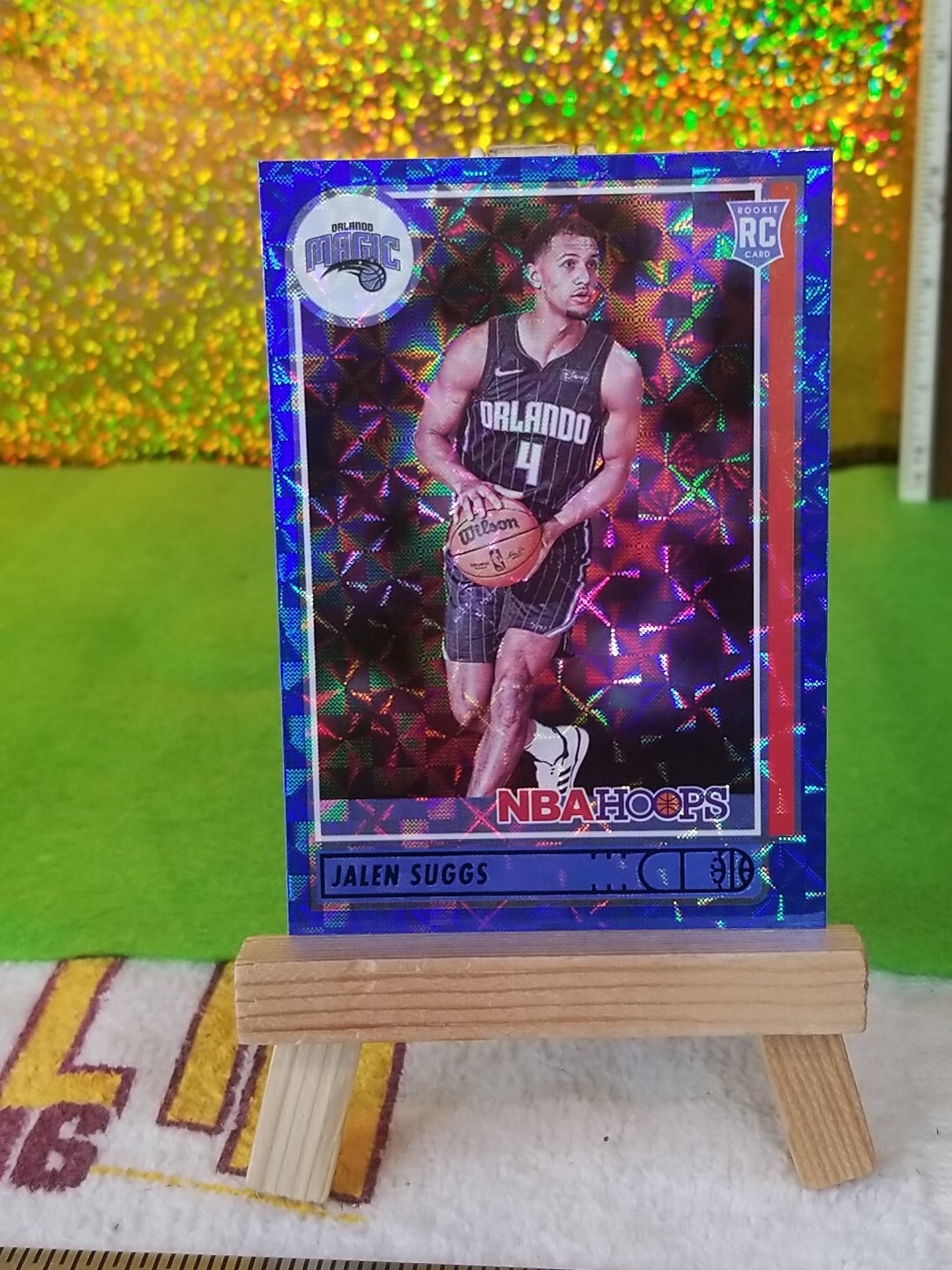 Jalen Suggs SSP 2021-22 NBA Hoops Rookie Exclusive Hyper Blue #210 RC Magic NICE