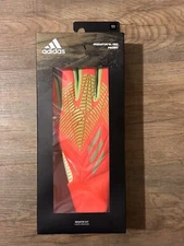 Adidas Predator GL Pro Solar Red Soccer Goalkeeper Gloves HC3035 size 11
