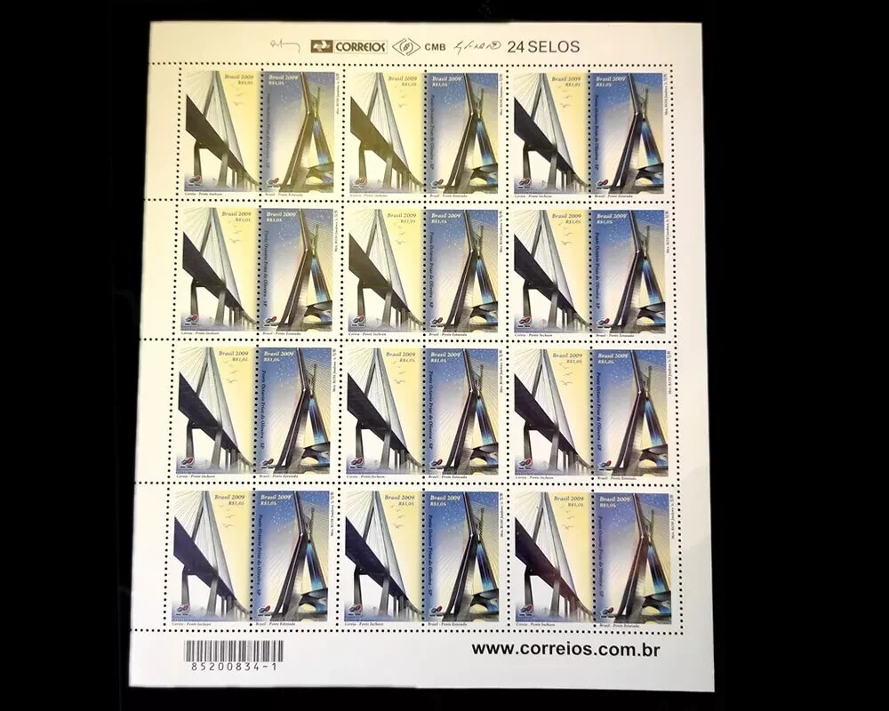 South Korea Incheon Bridge Full Sheet MINT Brazil 2009 Architecture 다리 橋