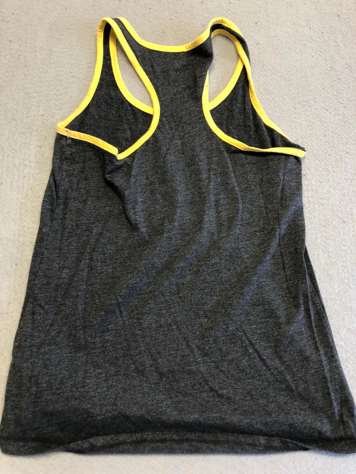 Camisa sin mangas Pittsburgh Steelers para mujer pequeña gris/amarillo gráfico Foto 3 de 4