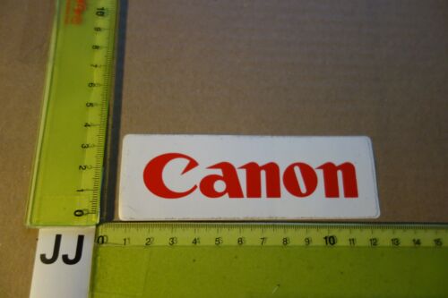Alter Aufkleber Audio Foto Video VHS Kamera Film Objektiv CANON (JD) - Bild 1 von 2