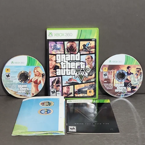 Grand Theft Auto V 5 Xbox 360 Game CIB Map