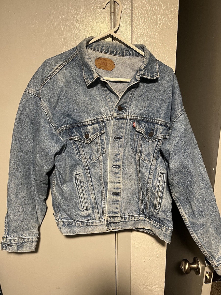 levi denim jacket size large 70507 0214 | eBay