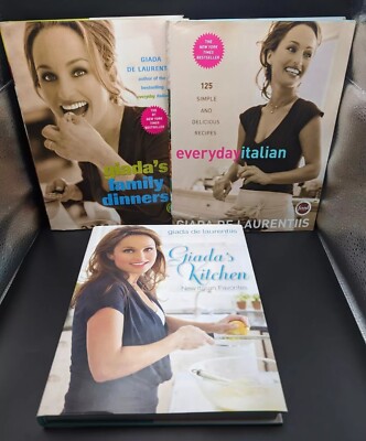 Lot Of 3 Giada Cookbooks: Family Dinners, Everyday Italian, Giada's Kitchen 