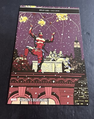 Season's Beatings #1 Deadpool Comic Book 7.5 cm2