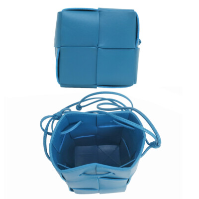 Bottega Veneta Cassette Mini Crossbody ShoulderBag BucketBag Blue