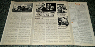 1972 GM AND THE WANKEL ENGINE ''THE REAL STORY'' ORIGINAL ARTICLE 72