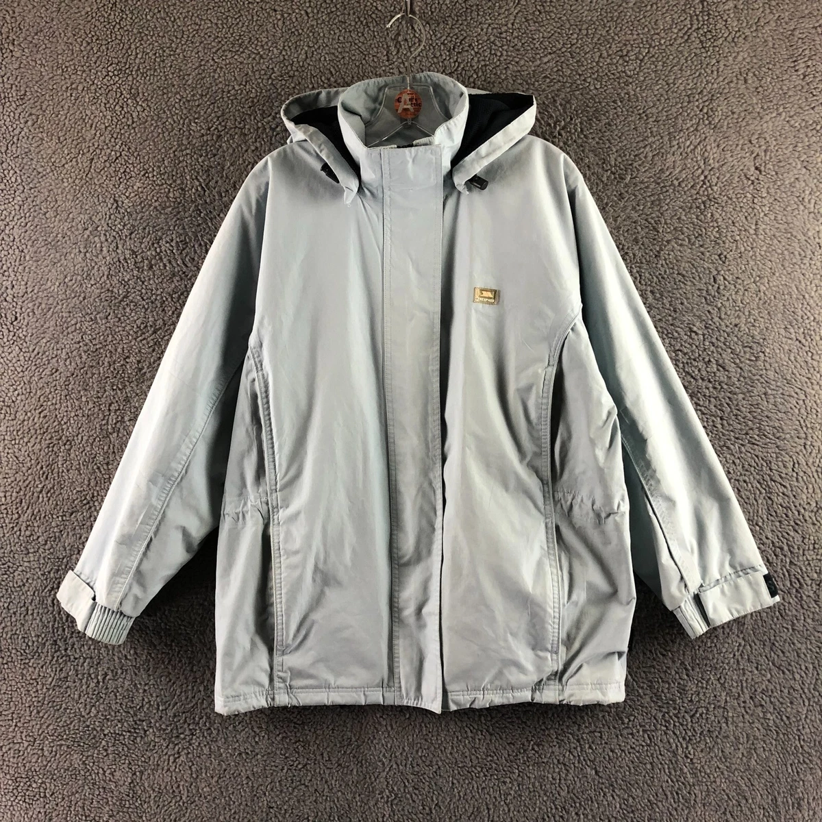 Light blue cheap waterproof jacket