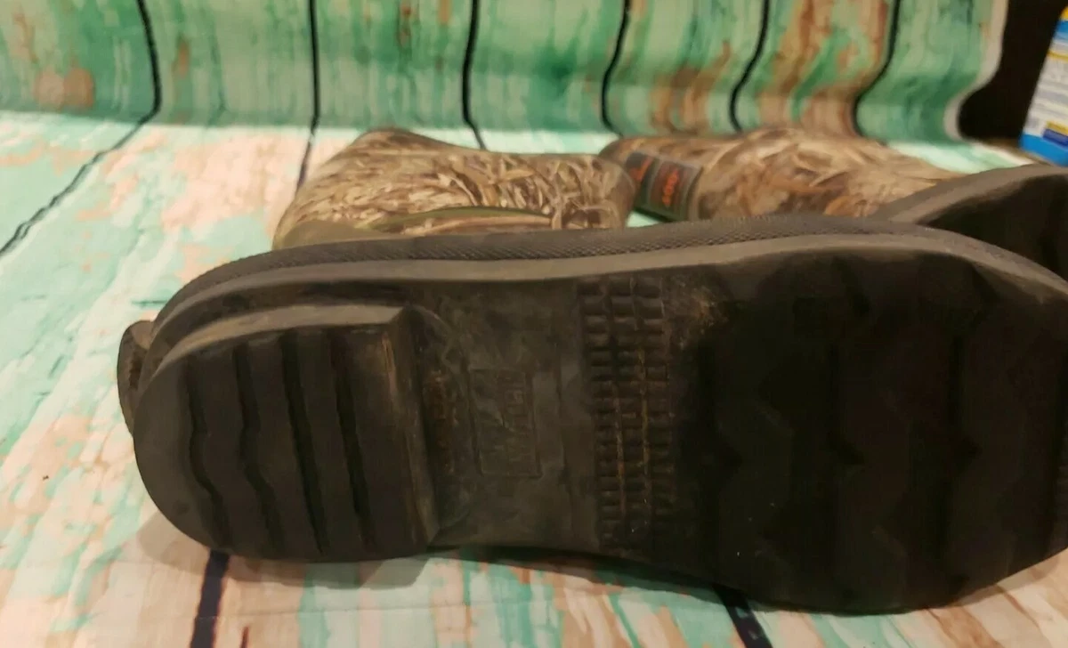 Game Winner Camoflage Hunting Muck Boots 400g Dura Heat Steel Shank Size 7
