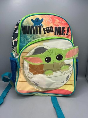 Disney Star Wars The Mandalorian Baby Yoda Grogu Kids' 16" Backpack ...