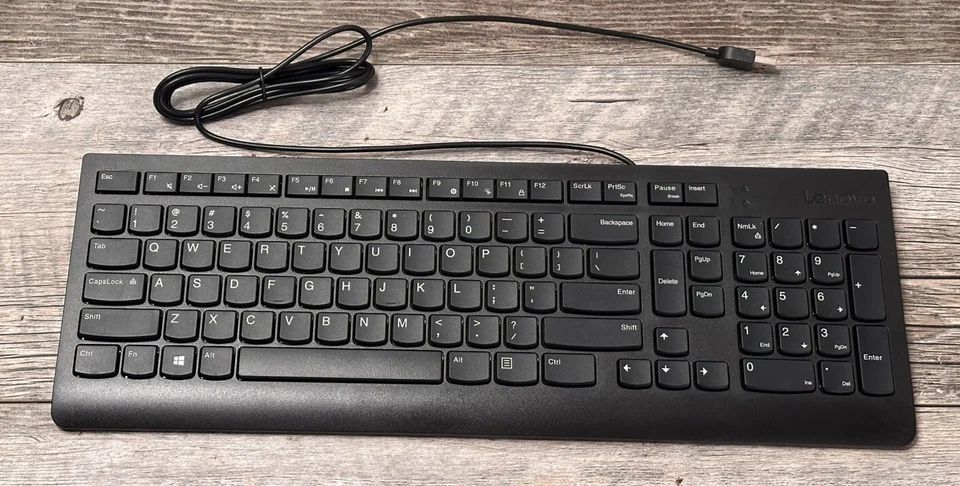 5x Lenovo Calliope Wired USB PC Computer Keyboard Black EKB-536A Lot New In Box - Image 2 of 4