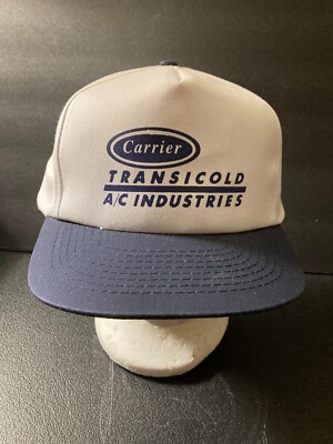 CARRIER TRANSICOLD A/C INDUSTRIES VINTAGE TRUCKER HAT SNAPBACK NEW NEVER WORN
