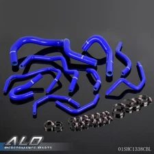 Fit For 1998 1999 2000 2001 Honda CRV MK1 Blue Silicone Radiator Hose+Clamps Kit