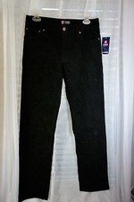 Boy's New Ralph Lauren Chaps Classic Chino Corduroy Pants Black 32x31 size 18