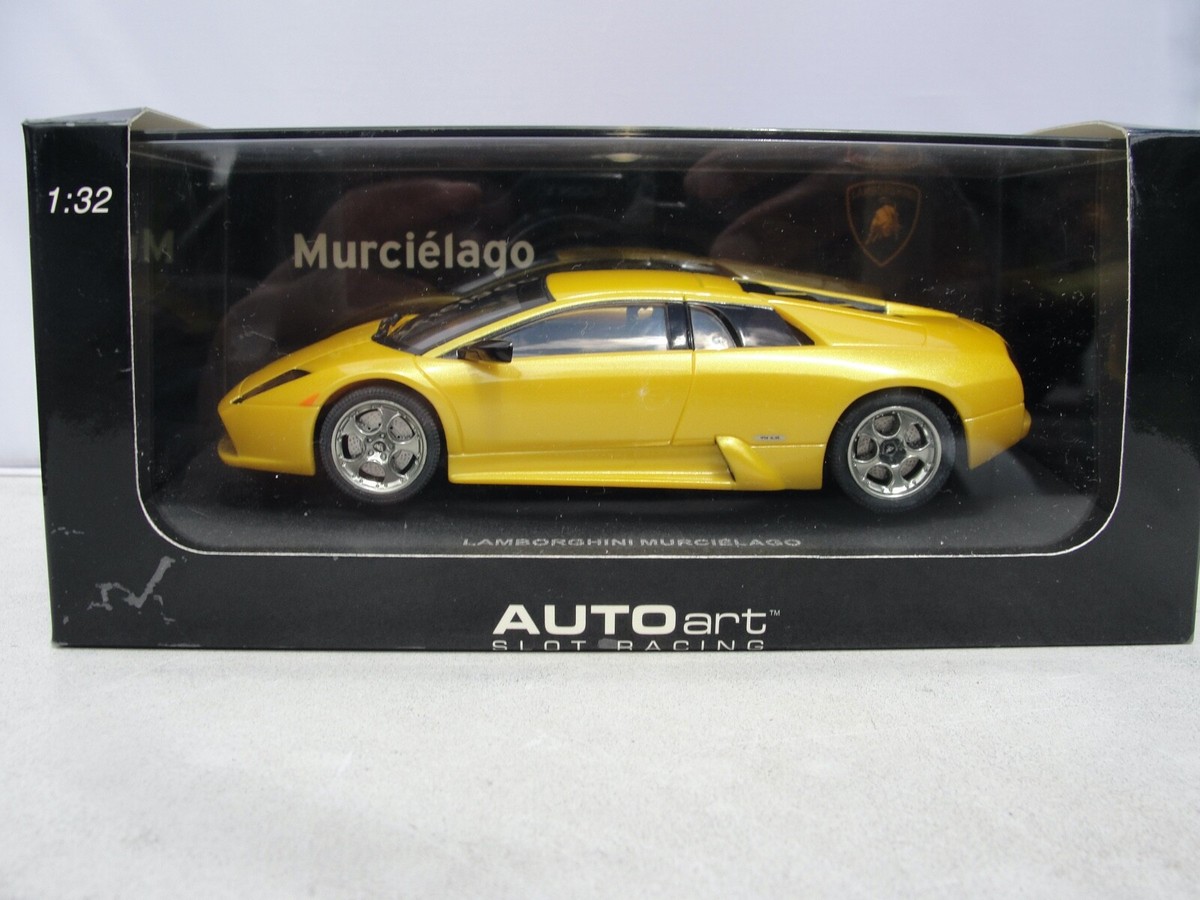 AUTOART LAMBORGHINI MURCIELAGO YELLOW 13021 1:32 SLOT NEW OLD