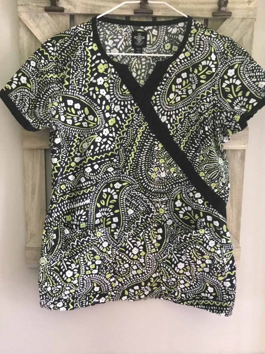Stretch print hotsell scrub tops
