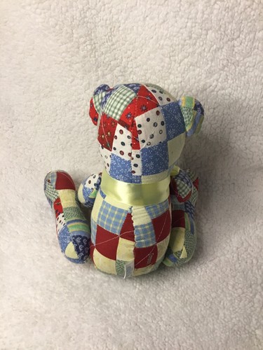 Vintage Patchwork Quilted Jointed Teddy Bear Quilts By Donna - Picture 3 of 5