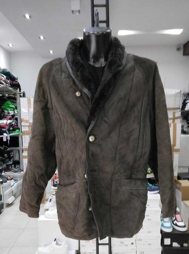 MONTONE SHEARLING DIBI Women Woman Grey Genuine Leather Size 50 MON 1217 LZ
