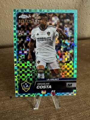 Topps Chrome Soccer 2023 Douglas Costa /175 LA Galaxy Card No. 166 Green Insert