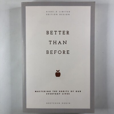 Better Than Before by Gretchen Rubin Paperback Mastering Habits Self Help Book