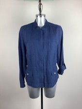 Olsen Jacket Size 18 Bnwt Blue Linen Rrp £129 Now £58