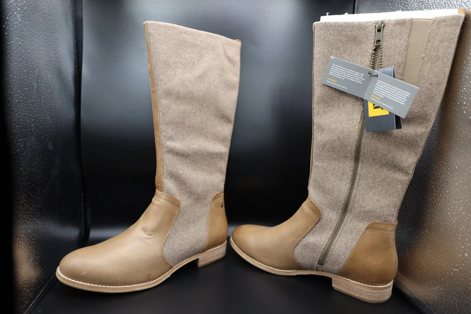 Botas de montar para mujer Caterpillar Ceil cuero tostado y lana P310508 Foto 3 de 4