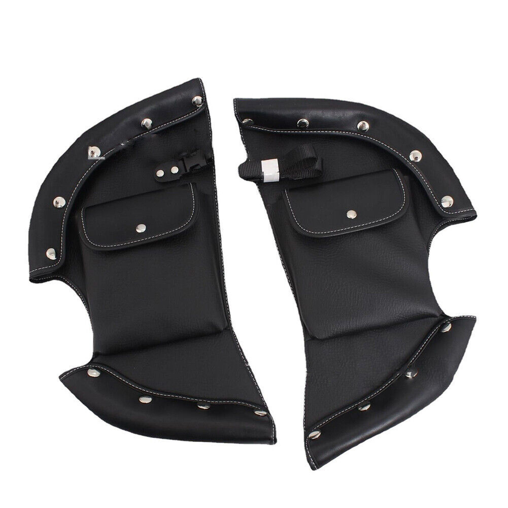Lower Chap Leg Warmer Wind Deflector For Indian Chief Chieftain Roadmaster Black
