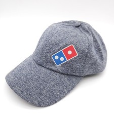 Domino  s Pizza Strapback Hat Adult Adjustable Employee Workwear Gray Uniform Cap