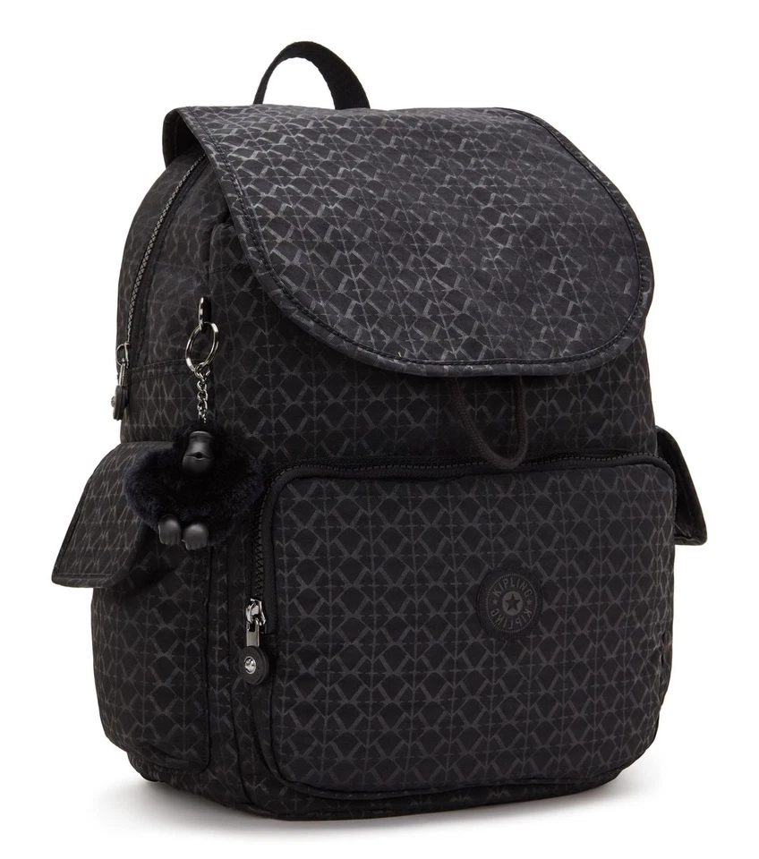 kipling Basic Plus City Pack Backpack L Rucksack Rucksack Signature Emb schwarz - Bild 2 von 3
