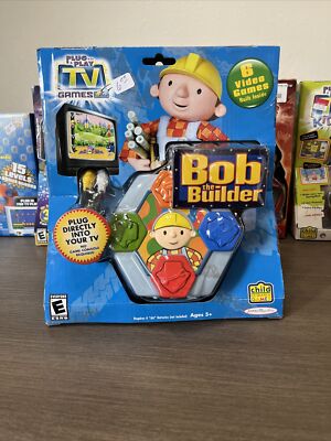Bob the Builder Plug Play TV Video Game '06 Jakks Pacific Tested
