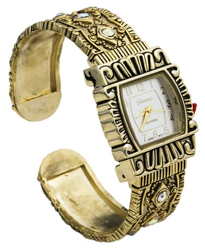 Blekon Collections Quarz Damen 28mm Western Strass Armreif Uhr - Bild 3 von 12
