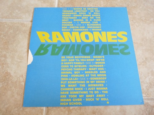 PÓSTER PLANO SOLO PROMOCIONAL DE LOS RAMONES SIRE RECORDS 1988 12X12 - Imagen 2 de 2